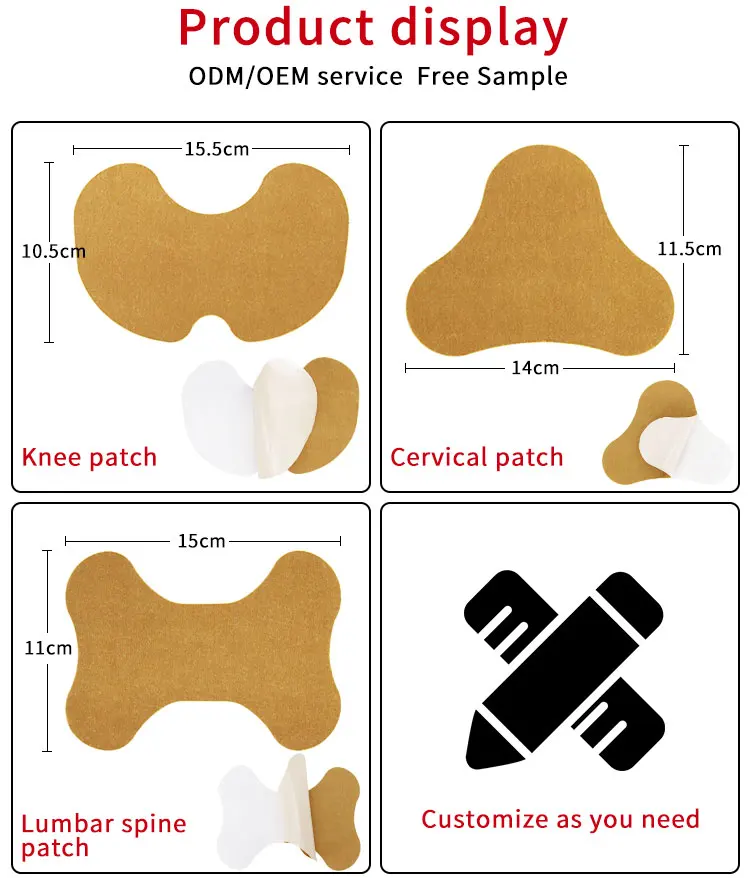 OEM Enokon herbal extract best selling products far infrared pain relief patches