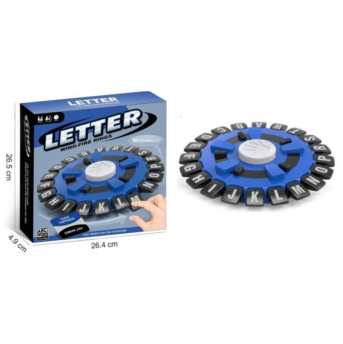 2024 hot new product  alphabet fireworks tabletop game English and Spanish versions