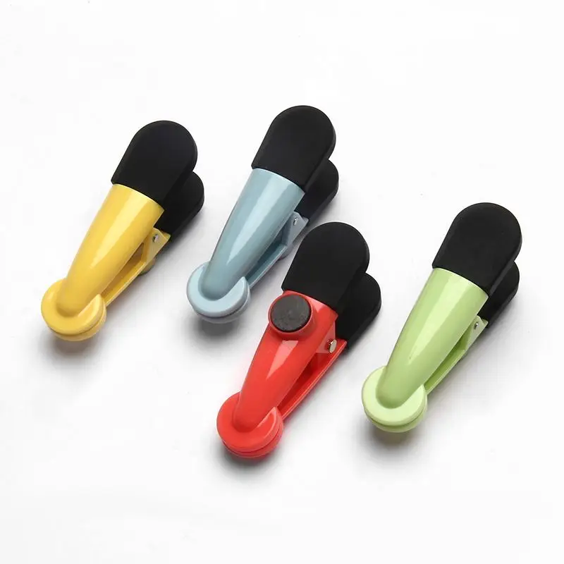 12pcs/set Plastic Bag Sealing Clip Bag Sealer Stick Set Multicolor Food Storage Snack Clip