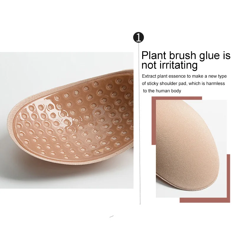 fashion adhesive shoulder pads for  suit blazer garments naturally soft antislip antislip shoulder pads