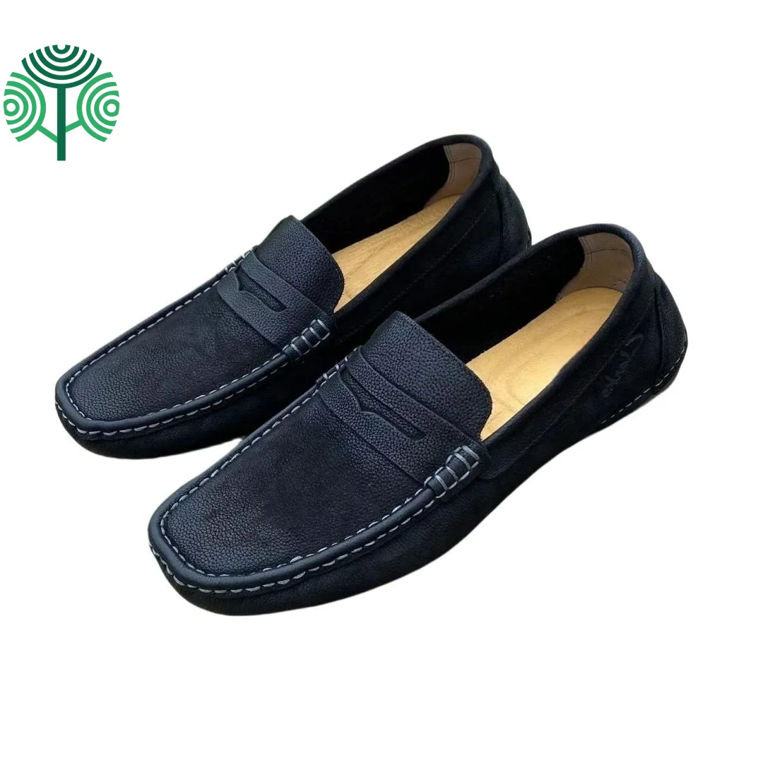100% Genuine Cow leather Men shoes Top Quality Loafer male Shoes Luxury flat Moccasins slipper OEM factory