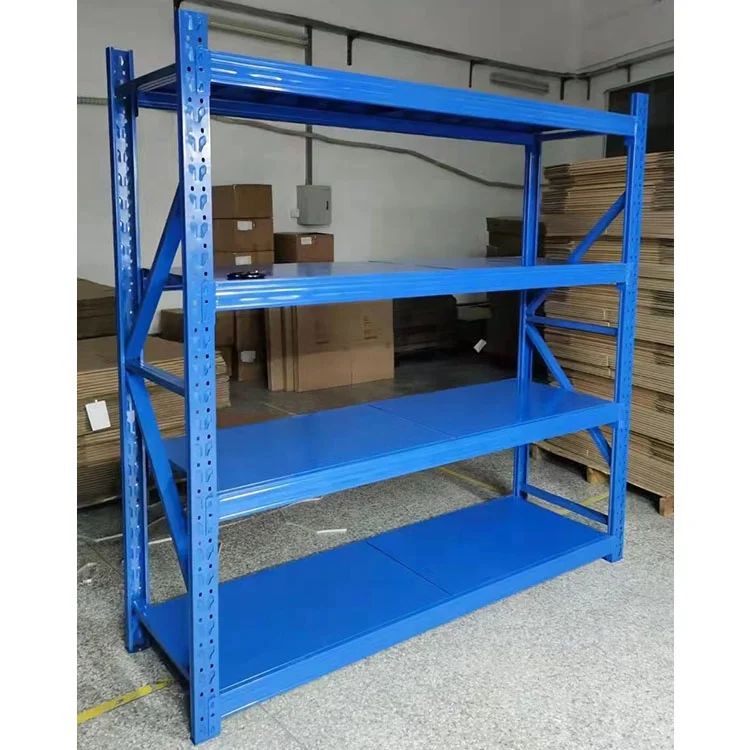 4 Tiers Metal Warehouse Racks storage shelves rack system for low ceiling warehouse