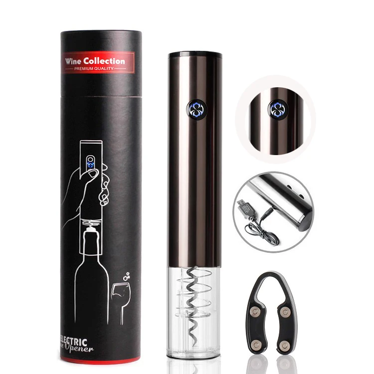 SUNWAY Best Selling Products 2024 in USA Amz Electric Wine Cork Screw One Touch Bottle Opener Custom Logo