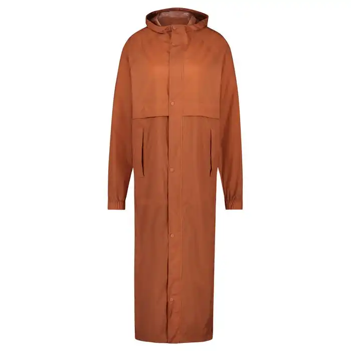 custom long waterproof Urban outdoor parka orange raincoat jacket