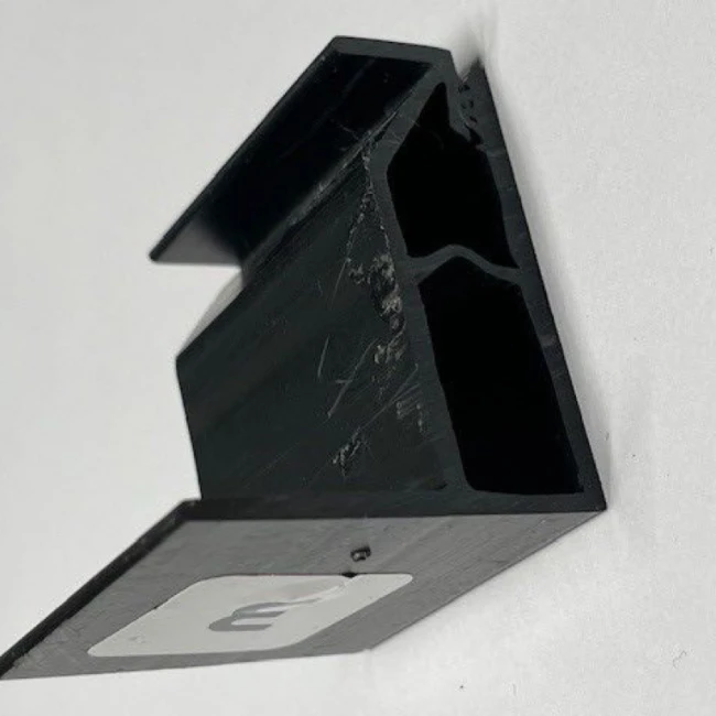 Soundproof plastic extrusion walling profiles pvc stretch edge frame fabric mounting wall track pvc stretch ceiling profile