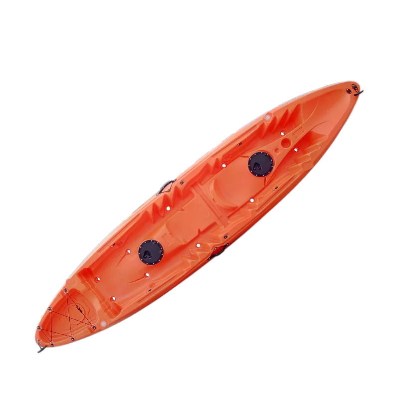 Family Touring Kayak Fishing Kayak For 2+1 Person Double Seat Sit On Top Kayak With Paddle