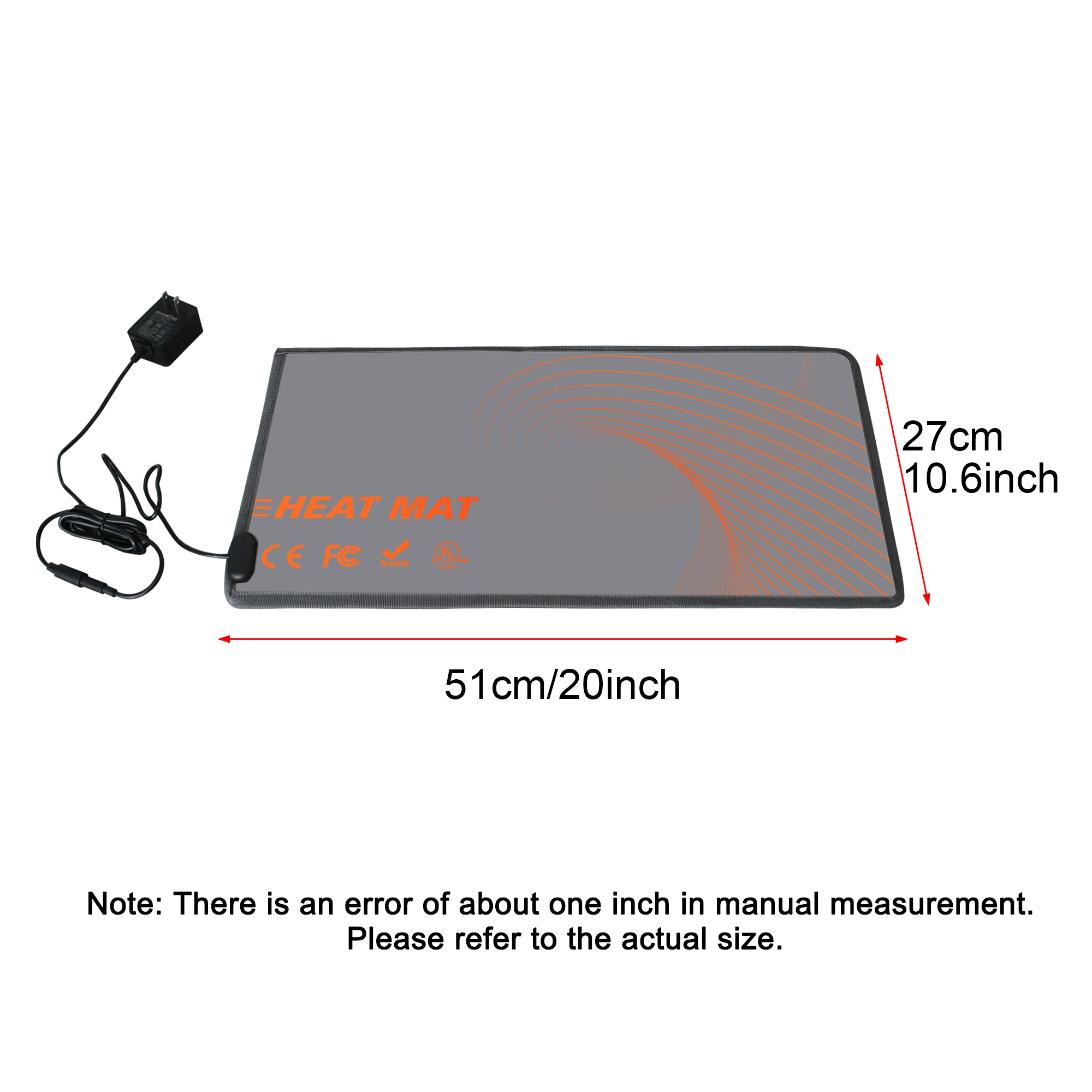 Mydays Tech Energy Efficient Waterproof Multi Functional Uniform Heating Reptile Heated Mat for Turtles Lizards Frogs