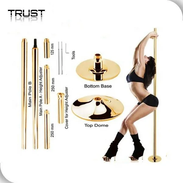 portable Stainless Steel static and spin stripper dancing pole