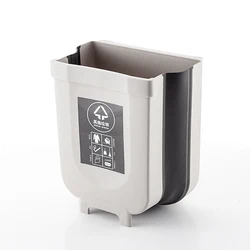 
Household Hanging Folding Car Folding Plastic Trash Can Collapsible Trash Can 