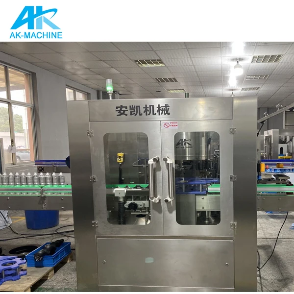 AK-HMR8 Automatic OPP Hot Melt Glue Labeling Machine Sticker Labeling Machine For PET Bottle Laber Sticker Round