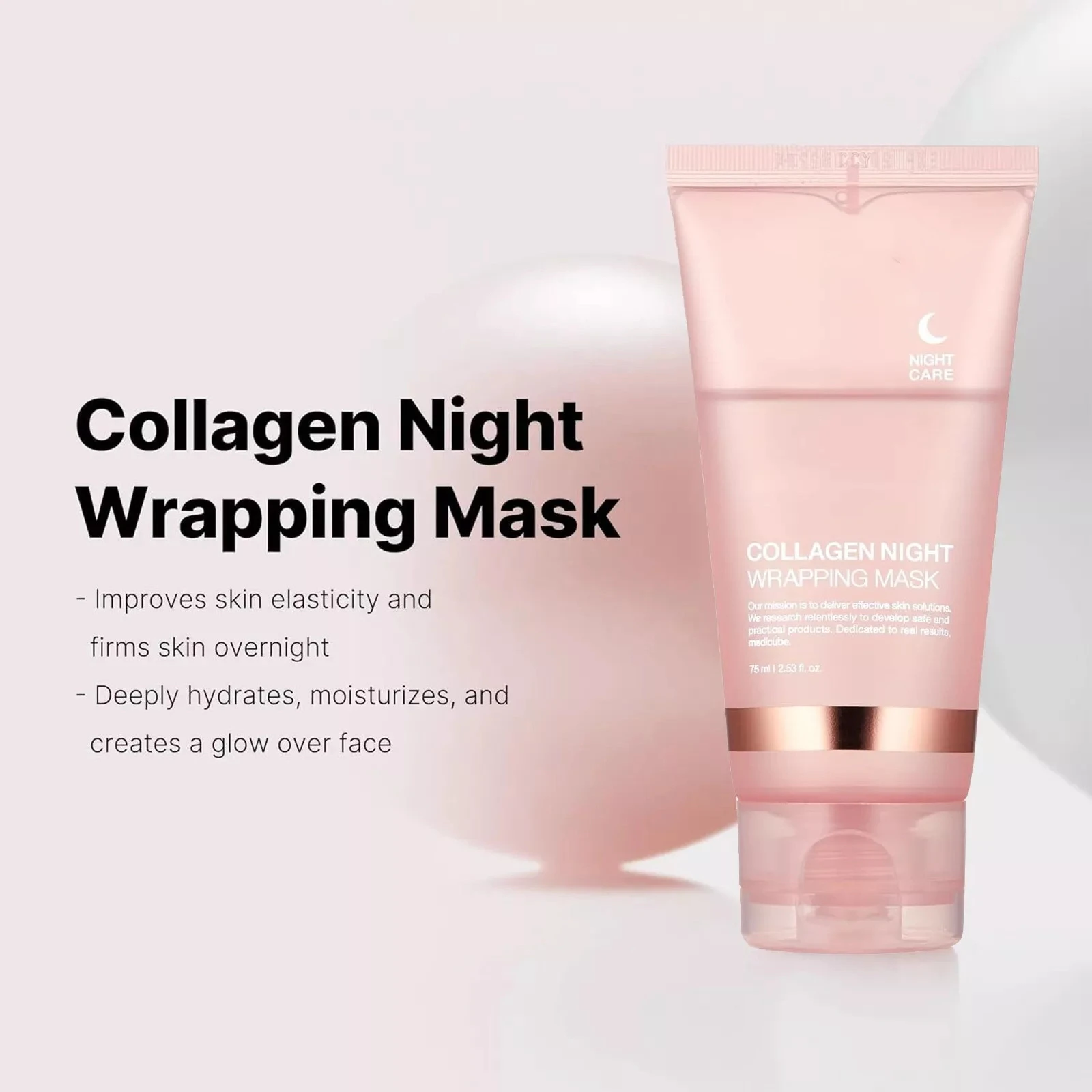 Customized Skin Care Facial Collagen Mask Hydrolyzed Collagen Overnight Wrapping Peel Off Facial peel-off face night Mask