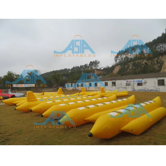 Factory Price Inflatable Water Games Fly Fish 5-person Towable Banana Boat