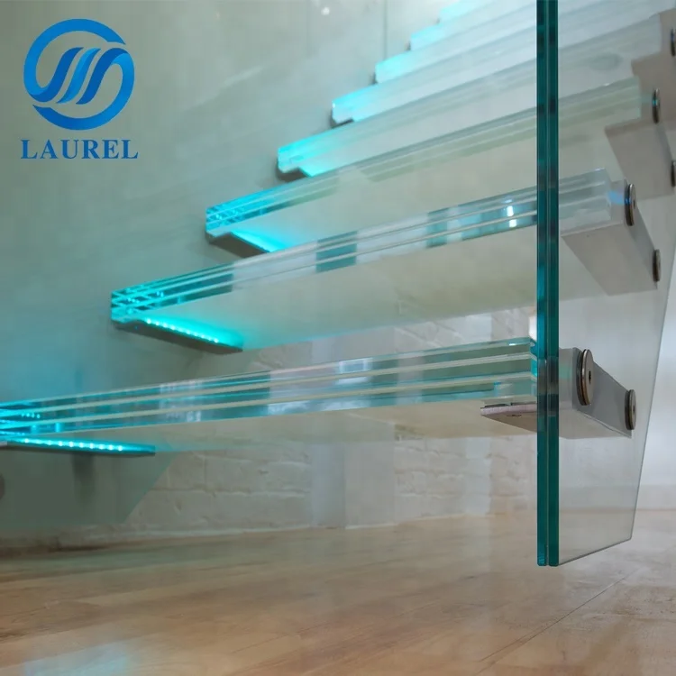 6 + 1.52 + 6mm sgp film laminated glass balcony stair