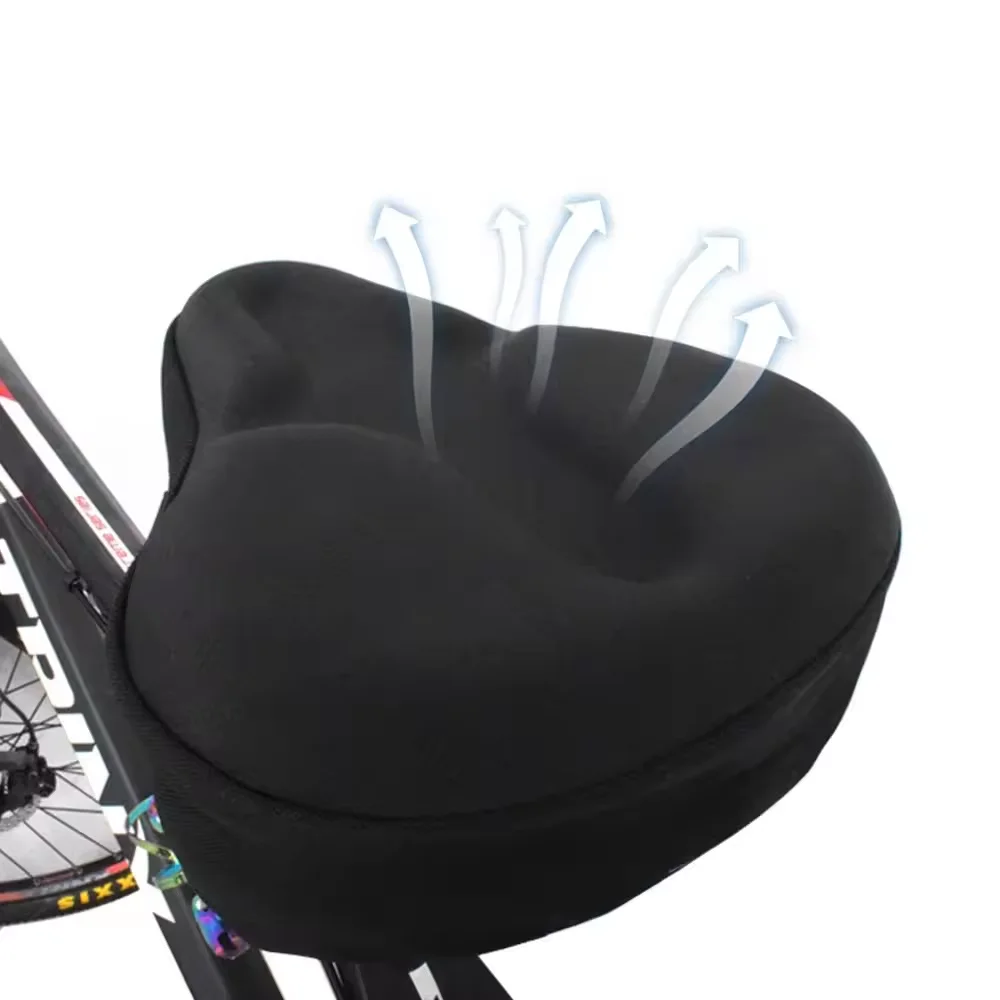 Multi-Functional mountain bike saddle cover thickened silicone cushion comfortable gym bike saddle cover bicycle parts
