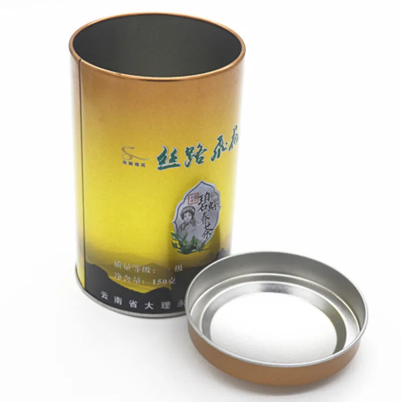 
wholesale can small tea tin container 12oz tin square metal tin empty tea can 