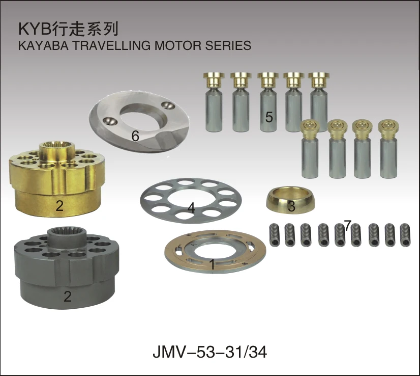 JMV-44 JMV-53-31/34 JMV-22 запасные части для ремонта гидравлического мотора с каябой