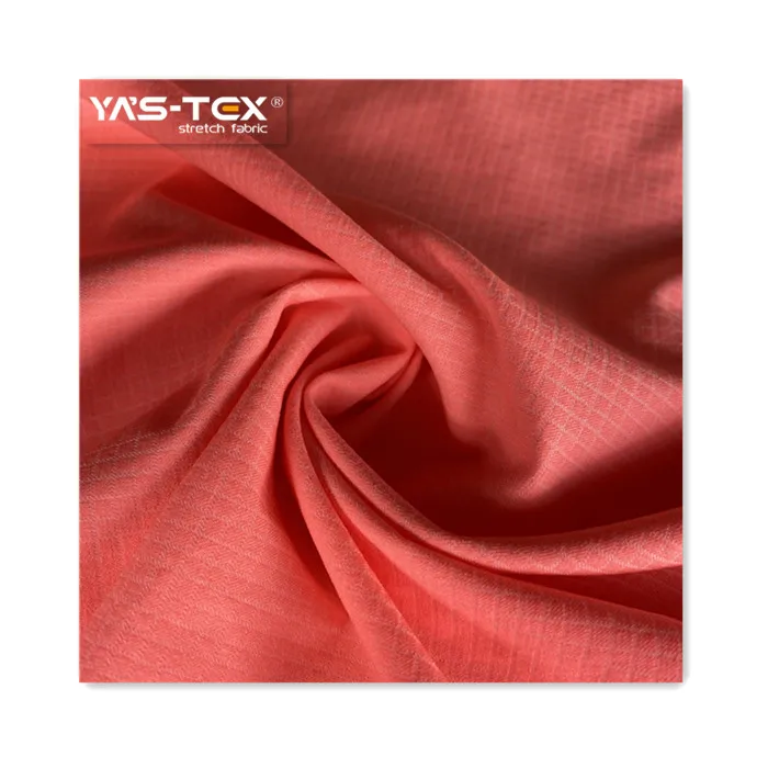
70% polyamide 20% polyester 10% spandex elastane grid fabric waterproof ripstop textile for outdoor wear 