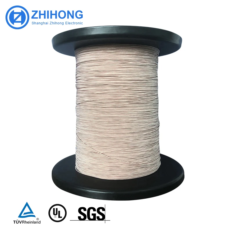 2USTC 0.1MM 0.4MM Enameled Copper Silk Covered Litz Wire Pack Winding