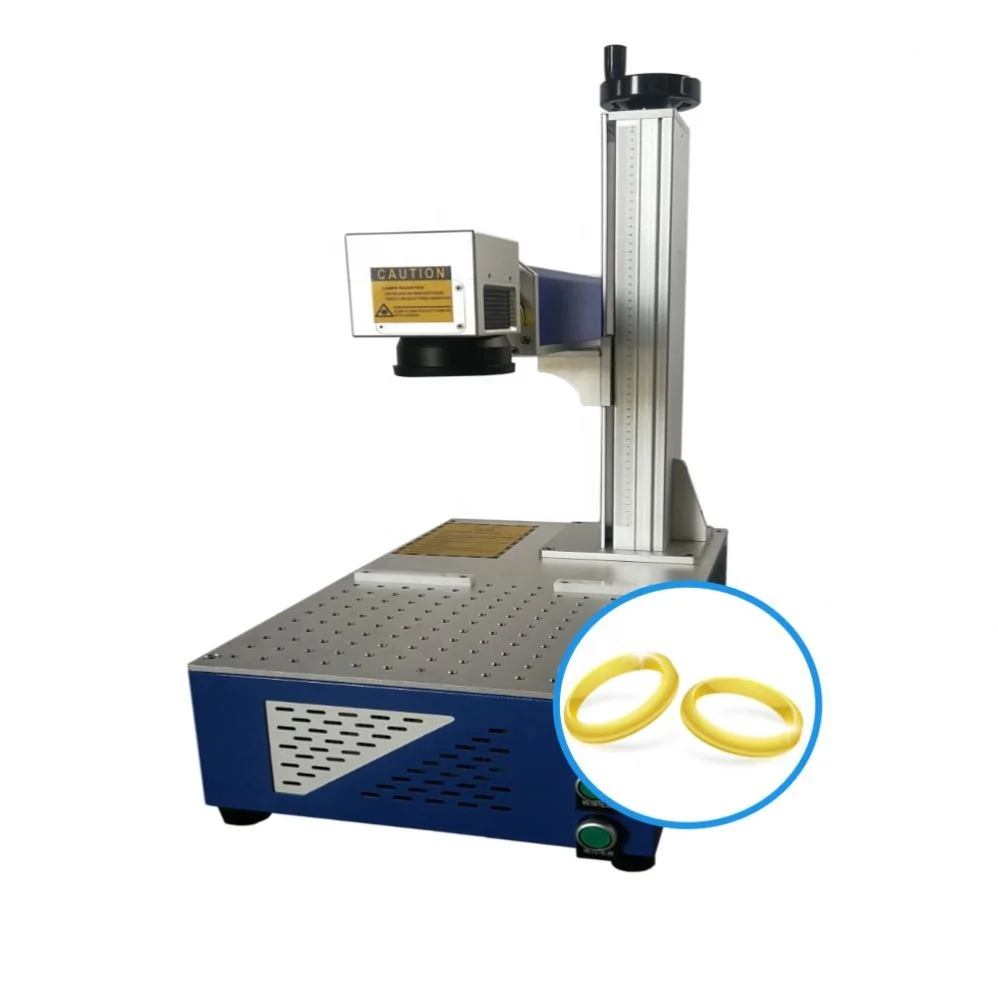 20w 30w 50w split type logo fiber marking and engraving machine for label name plate tag signage jewelry souvenir metal nonmetal