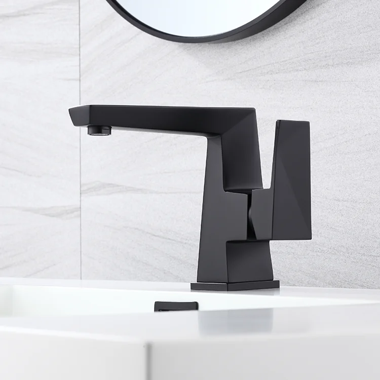 AG Modern Luxury Brass Bath Shower Mixer Taps Sink Water Black Faucet for Hotel Bathroom