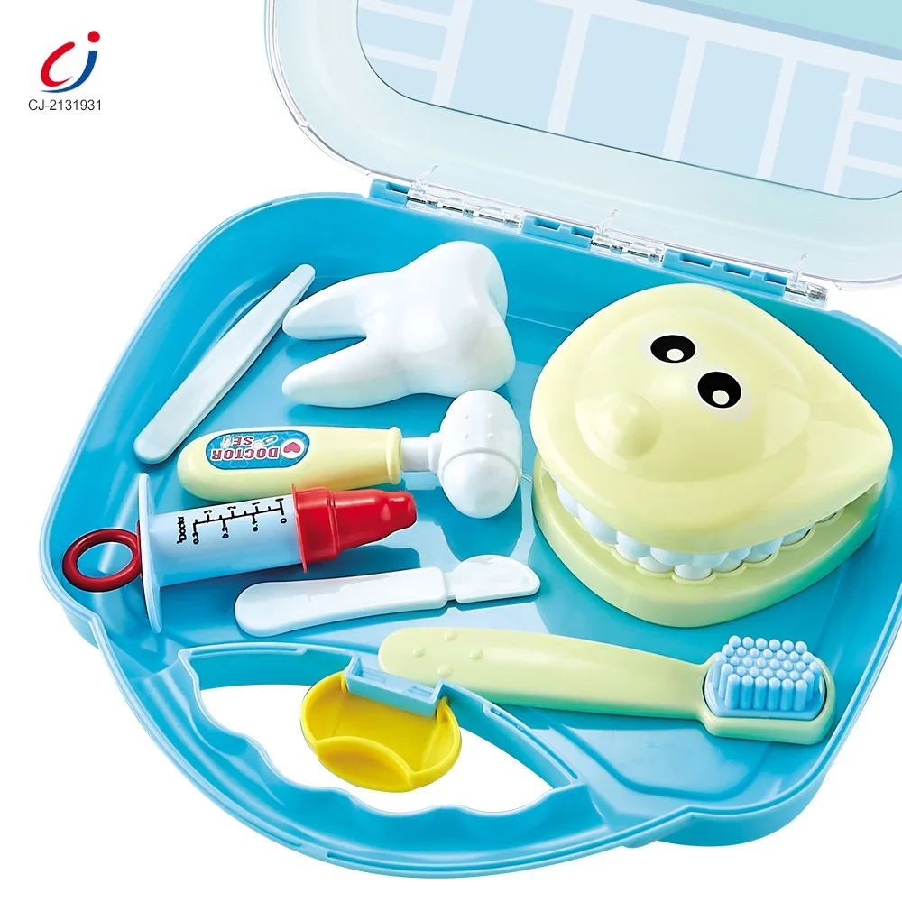 Educational portable medical pretend play doctor tool cosplay dentist toy set for kids