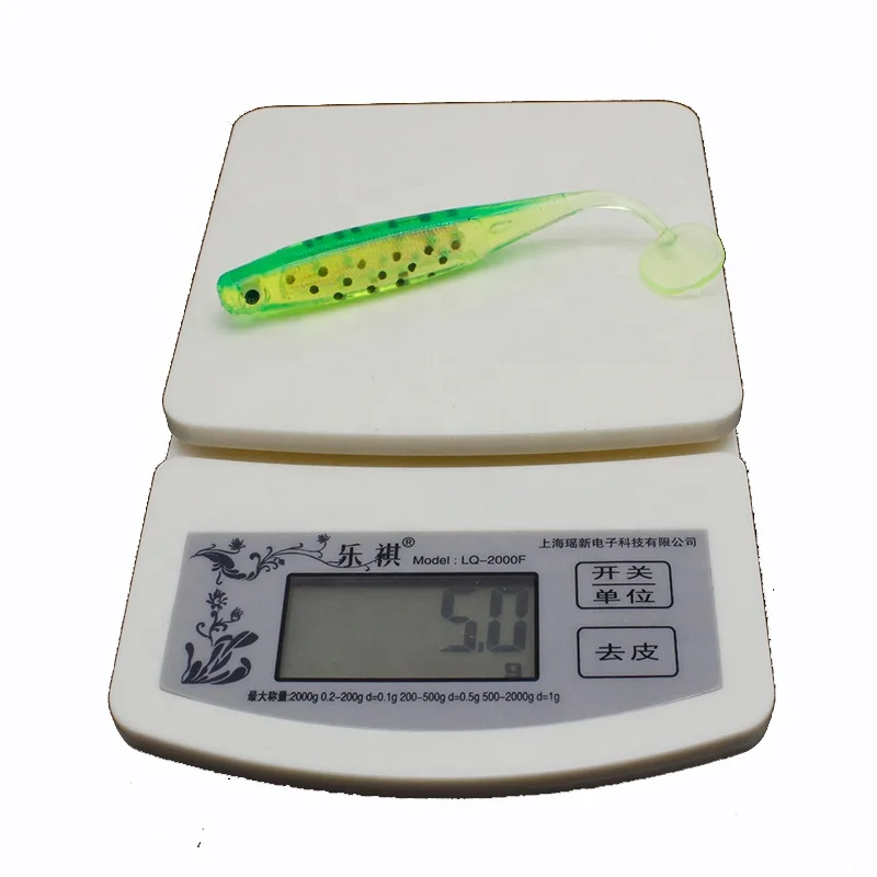 Wholesale 10cm/5g 8cm/3g T-tail Fish Soft Bait 3D Rainbow Fish Soft Fishing Bait Soft Lure