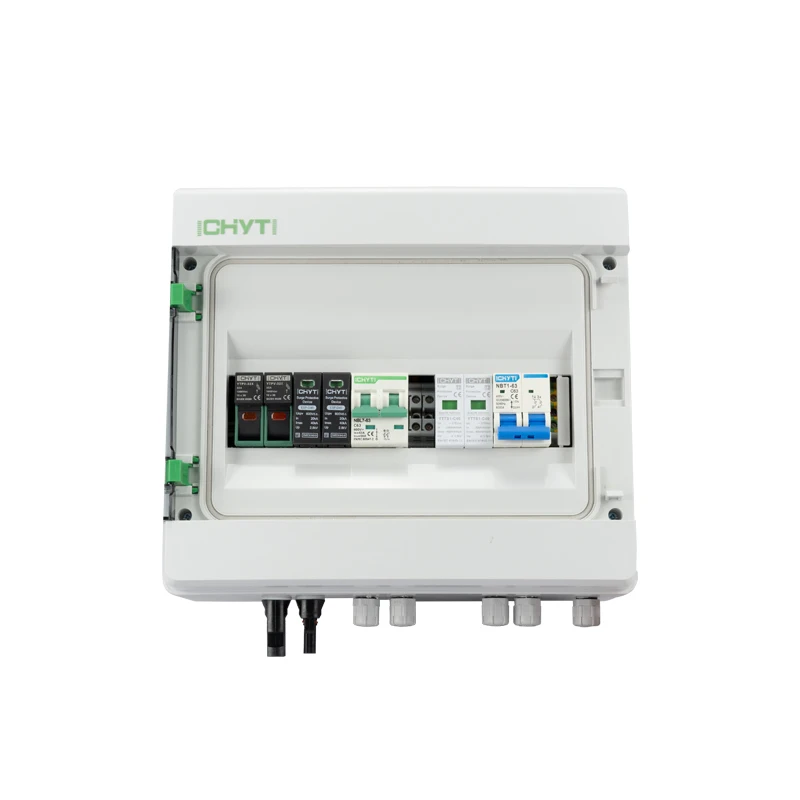 Waterproof Plastic Solar PV Array AC + DC 1 String Combiner Box Junction Box 1 Input 1Output For Solar Panel