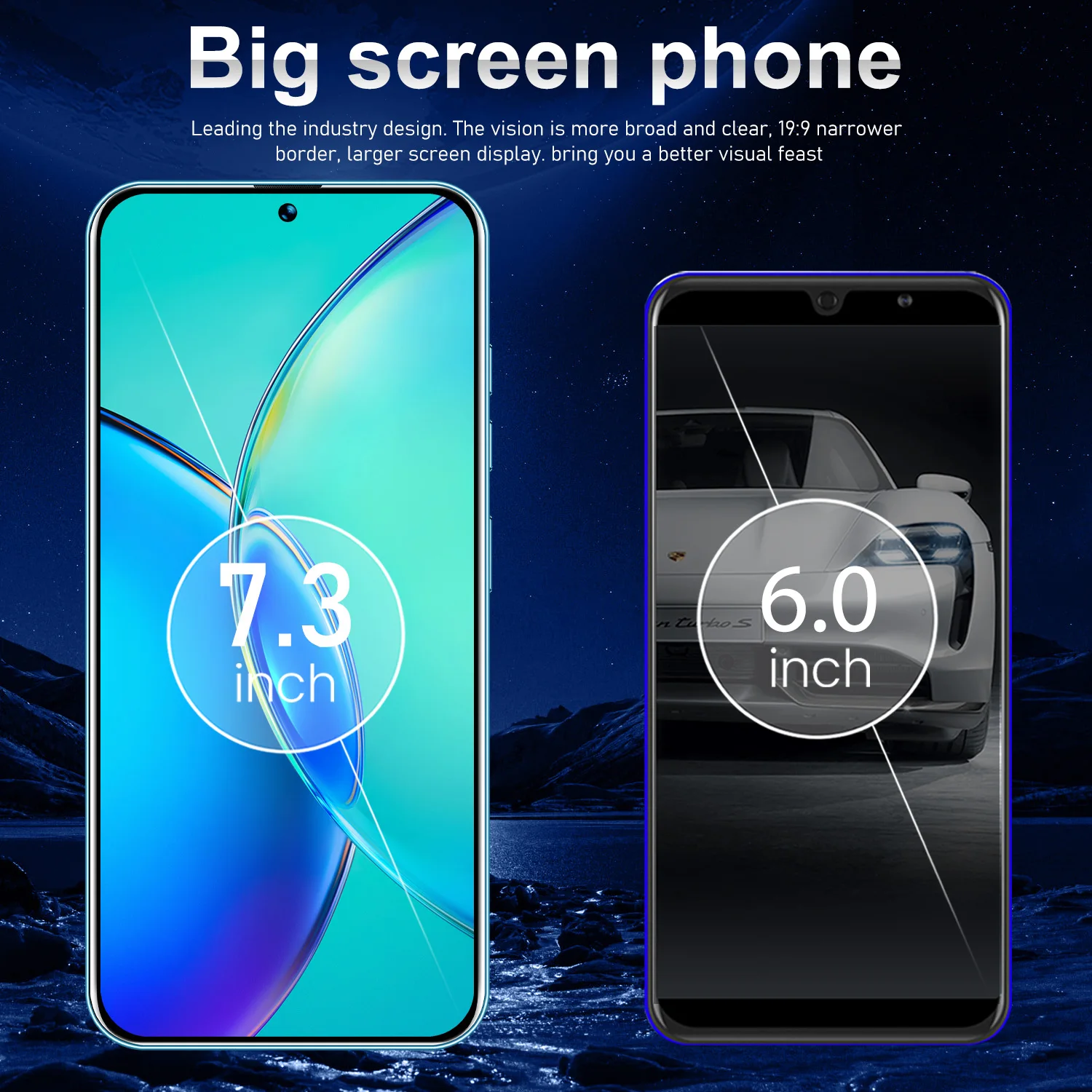 2024 New Y36 16GB+1TB 5G smart phone Original Android 7.3-inch 48MP+100MP Snapdragon 8+2 Android 13 smart game phone