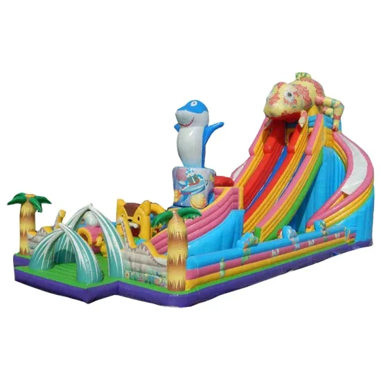 commercial PVC customized theme large  inflatable slides playground slide for sale