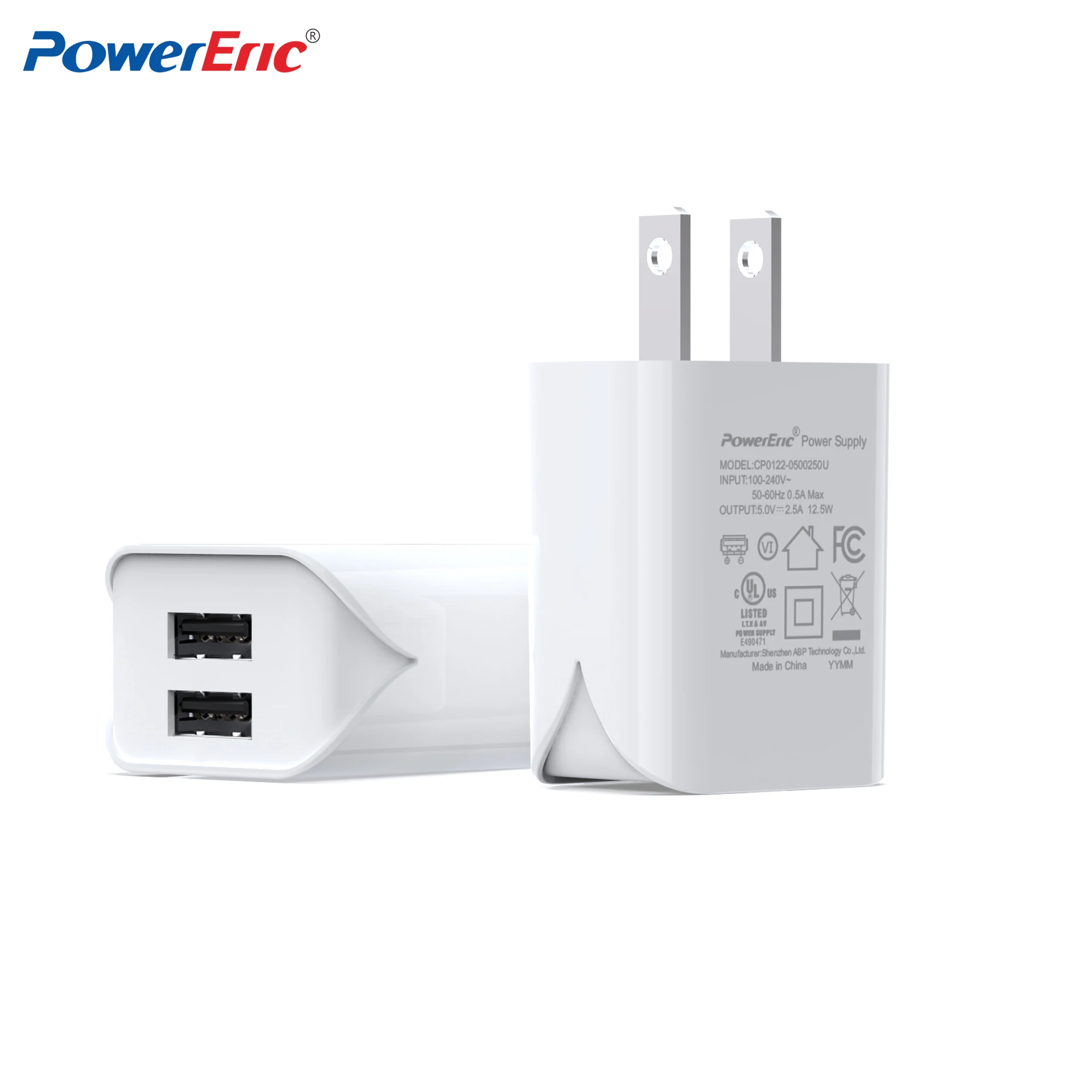 Factory Price OEM USB Dual Port Fast Power Adapter Qc3.0 2USB 5V 2.4A Mobile Travel wall charging Appliance