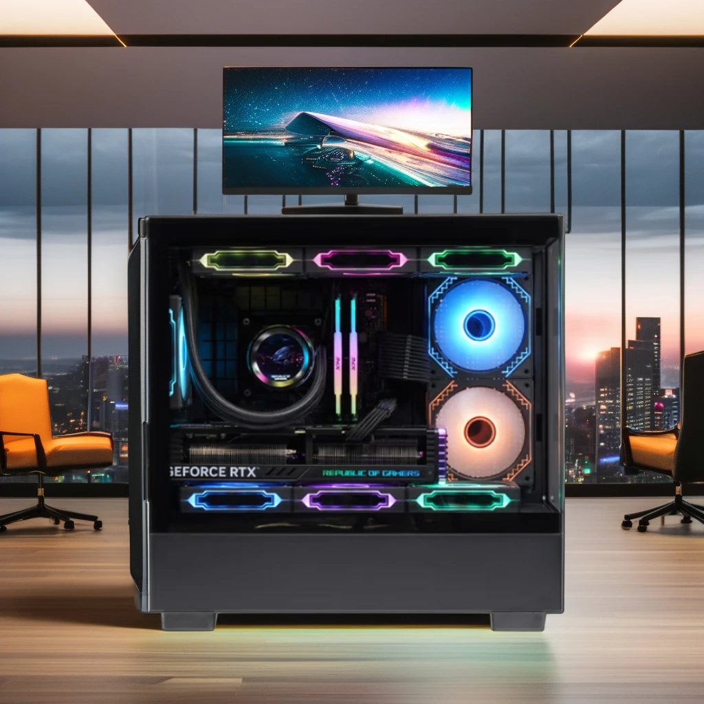 ZeroMaster MATX Micro ATX Gaming Computer Case with Aluminum Frame Tempered Glass Panel Supports 360 Water Cooler for Gamers