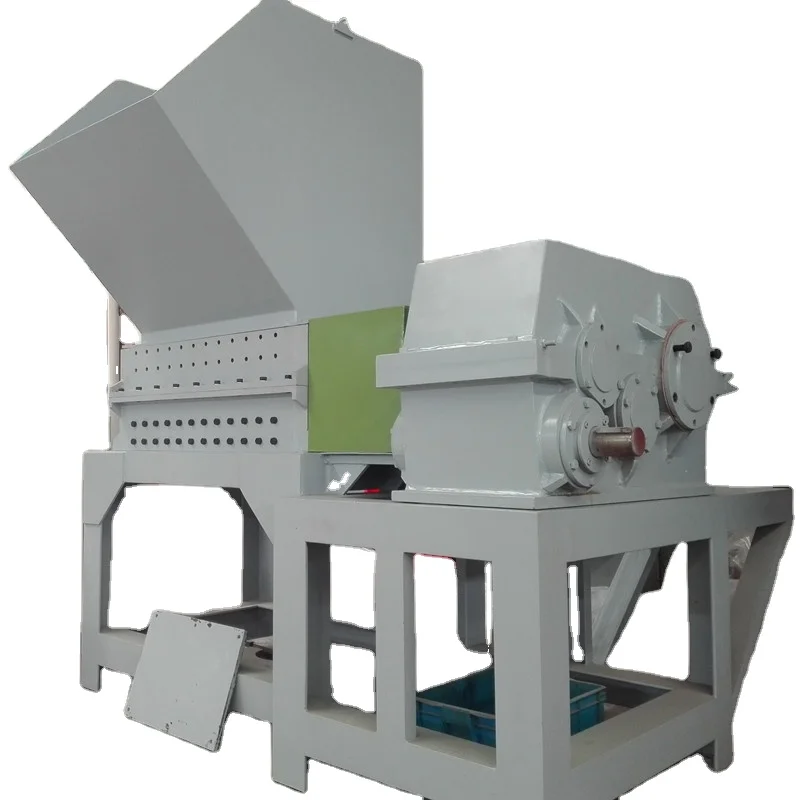 Waste Quilts Textile Latex Memory Foam Sponge Shredder Shredding PP twine HDPE trim cuts with single shaft shredder