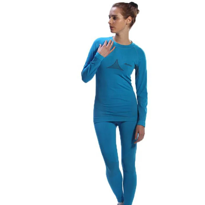 Модные Недорогие синие комплекты 600, спортивное женское длинное термобелье с подогревом для женщин