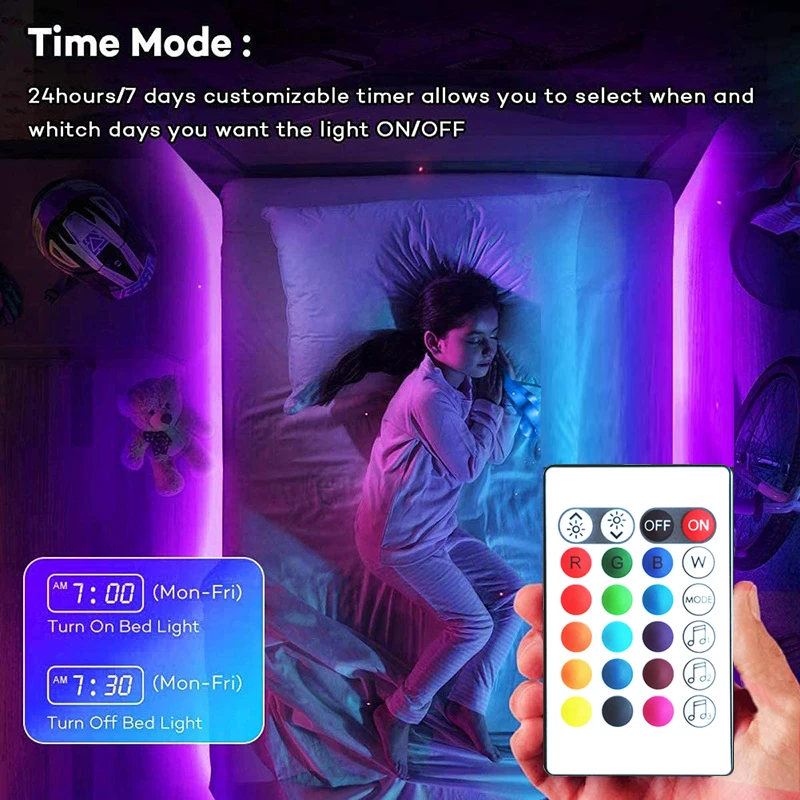 5050 10m 20m 30m Smart Strip Lights APP Control Rgb Christmas Lights Luces Led Para Habitacion Ruban Lumineux Led Lumineux