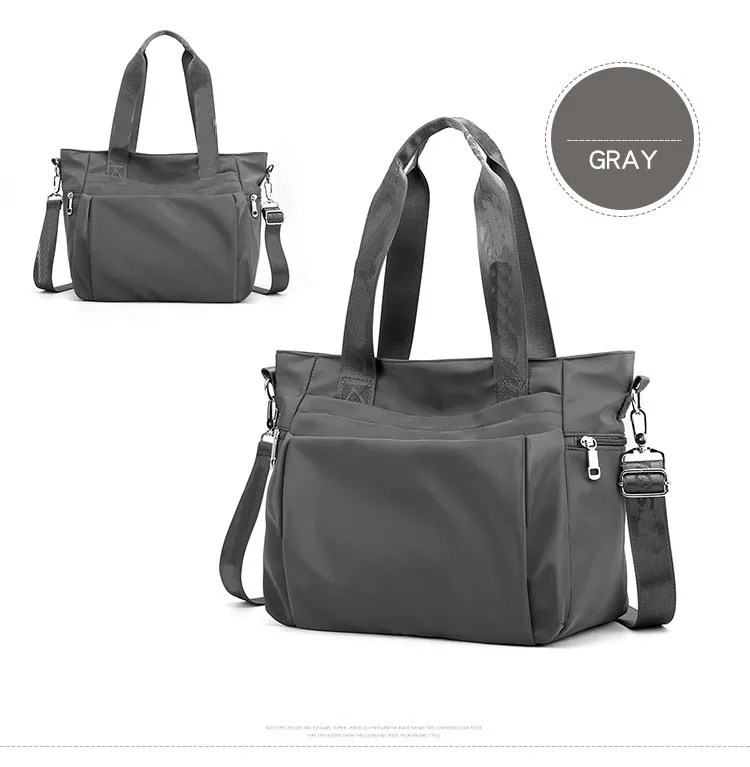 
Simple fashion large capacity nylon cloth bag female lightweight wild shoulder bag trend casual portable crossbody bag wholesale 