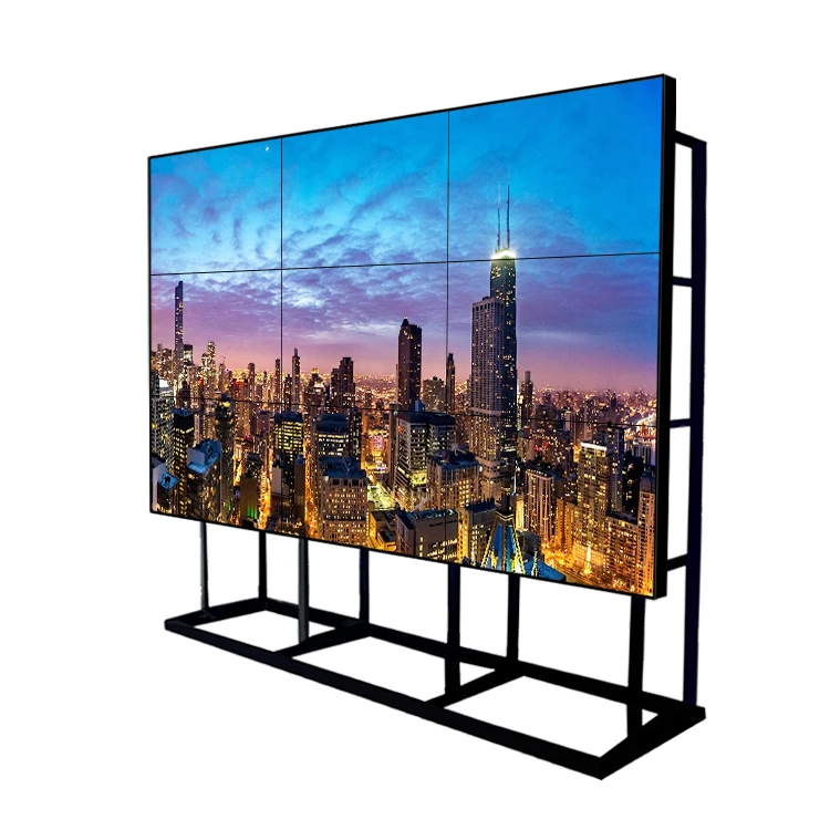 
46 49 55 65 inch lcd advertising display 4k ultra narrow slim bezel 2x2 2x3 5x5 lcd video wall solution hd video wall 