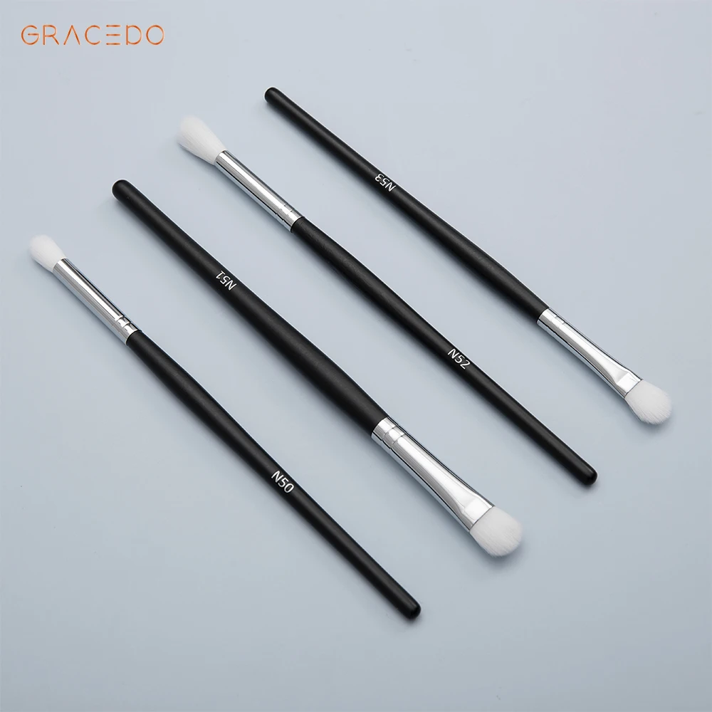 Wholesale Essential Eyeshadow Set 4pcs Soft Synthetic Hair Kit Makeup Brush Set Eyes