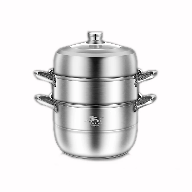 Gas Rice Pot 3 Layer 28cm Food Cooker Display Stainless Steel Steamer