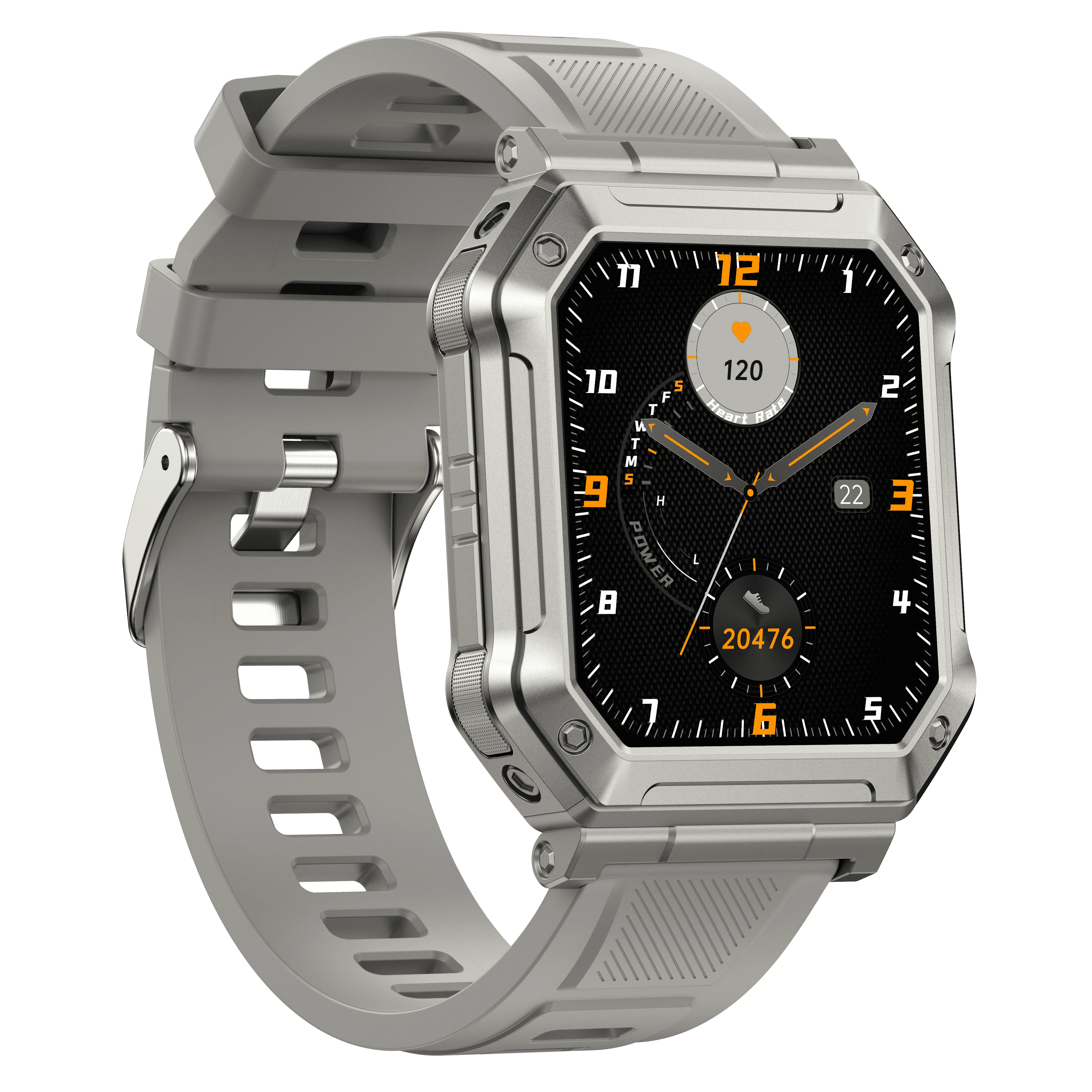 1.91Y inch square screen 350mah long battery life call smart watch H31 outdoor sports watch