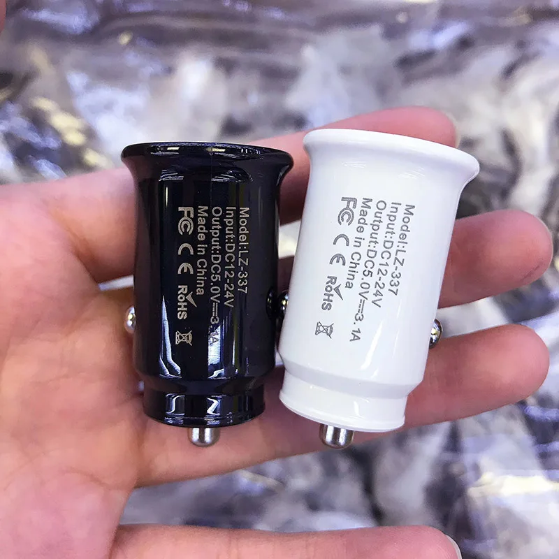 
High Quality Mini Dual USB 2.1A Mobile Phone Car USB Charger for samsung for iphone smartphone USB Charger 