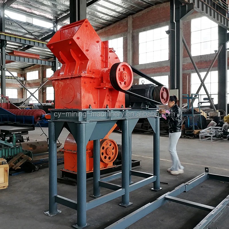 10TPH High Performance Mobile Gold Ore Hammer Mill Mini Stone Rock Hammer Crusher Machine