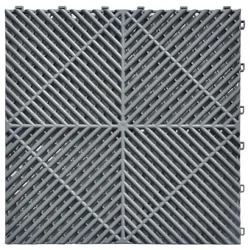 Modular Floor Tiles Anti Slip PP PVC Plastic Flooring Mats Interlocking Garage Floor Tile For Car Detailing Shop Workshop Garage