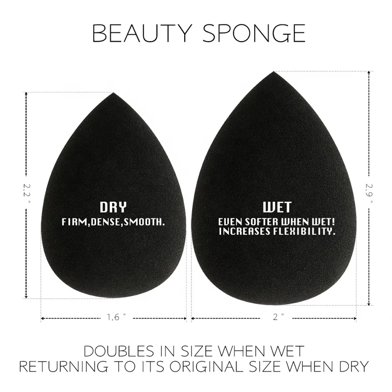 Lalasis natural foundation makeup sponge wholesale teardrop private label beauty sponge