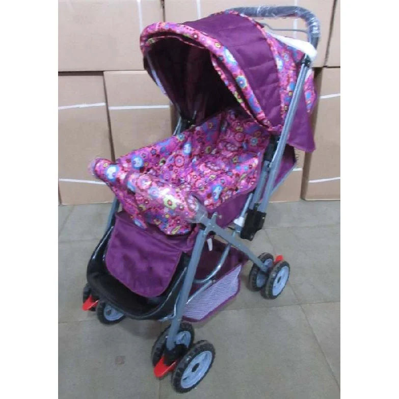 new style stainless steel frame easy to fold light weight baby umbrella stroller with adjustable sunshade canopy wholesale 2023