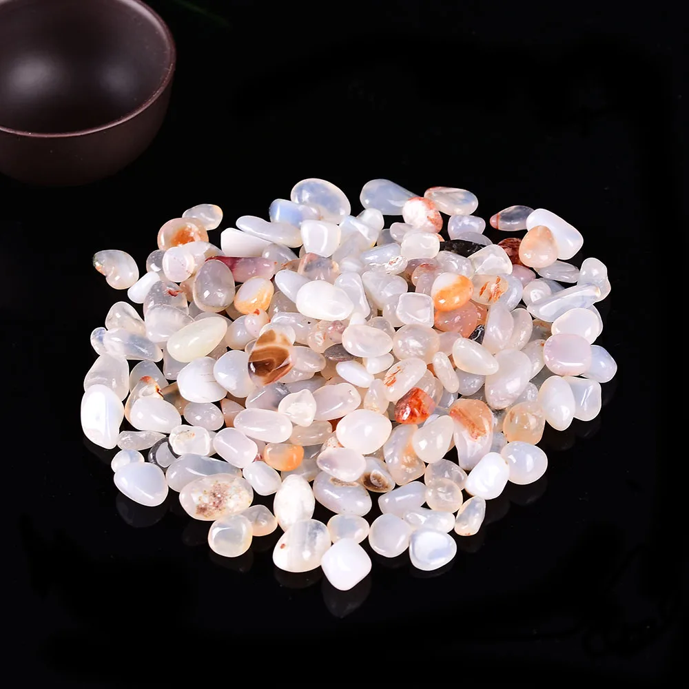 Mineral Specimen Crystal Gravel Red Agate Tumbled Stones Crush Crystal Chips For Aquarium
