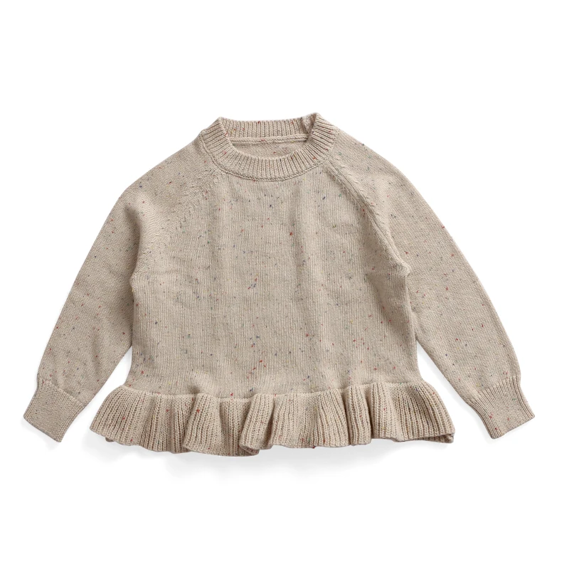 Супермягкий модный вязаный шерстяной свитер для маленьких девочек, одежда, теплый пуловер, детский цветной свитер