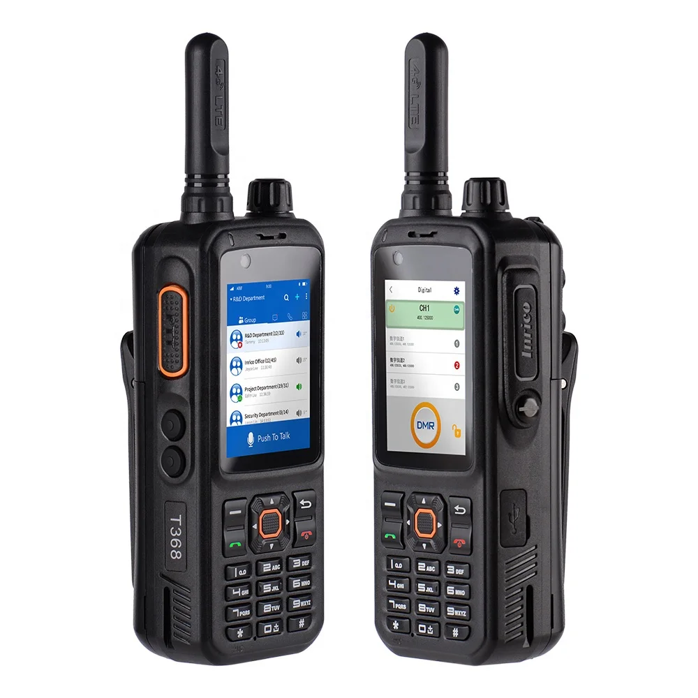 Inrico T368 4G LTE сетевое радио Беспроводная портативная рация real-ptt