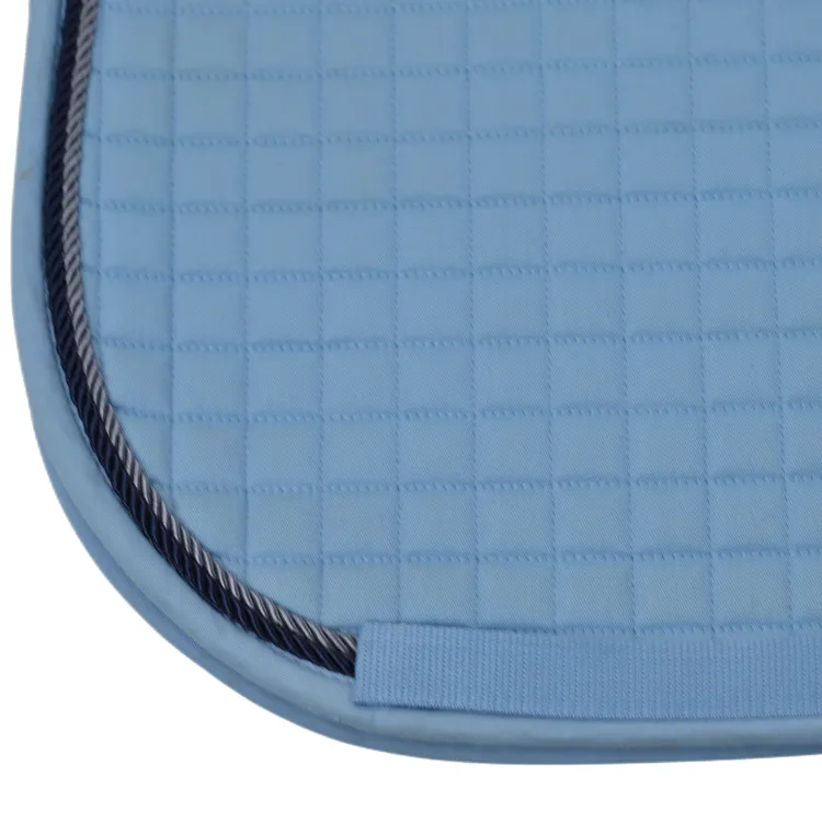 Professional Equestrian Factory Supply  High Quality Light Blue Dressage Cob Saddle Pad Wholesale Numnahs