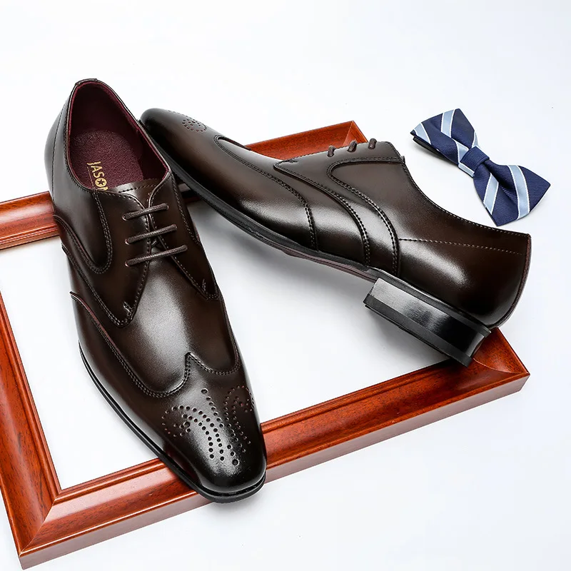 Недорогие модные официальные мужские туфли большого размера на все сезоны