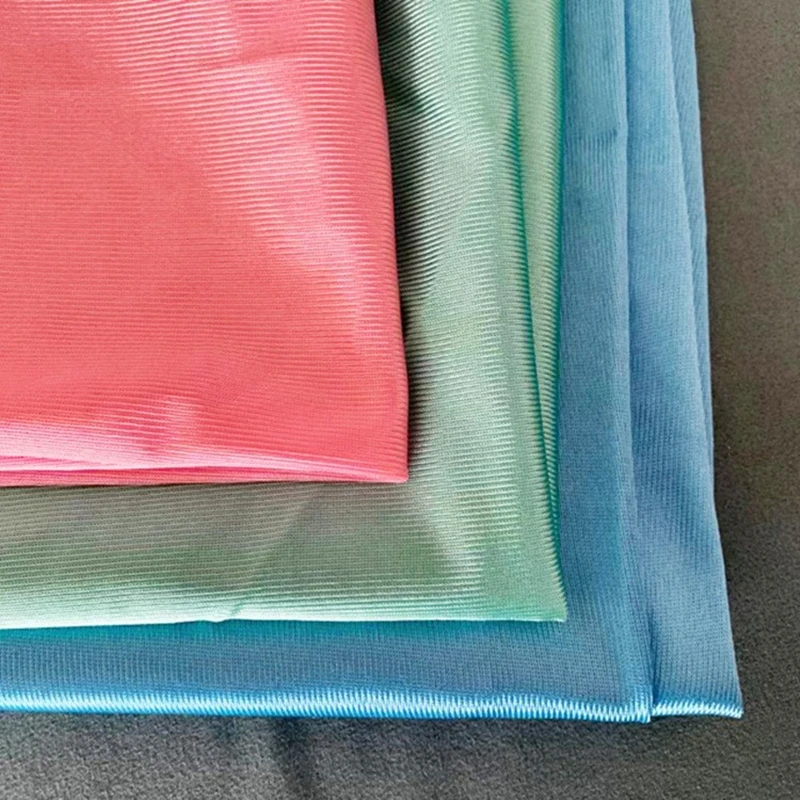 Directly Factory sale brush 75D polyester knit mesh lining pocket flag fabric